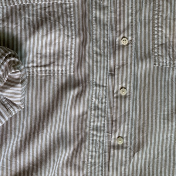 FINAL SALE Aritzia - Babaton Striped Button-Up Shirt - Picture 6 of 9